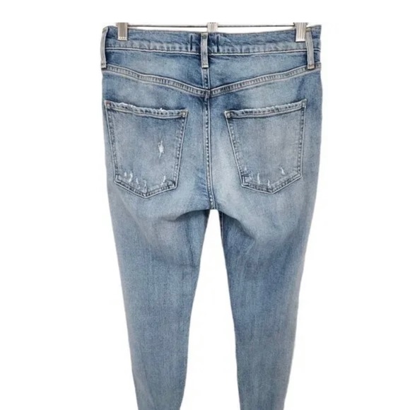 AGOLDE Sophie Mid rise skinny distressed jeans 28 - Picture 6 of 6